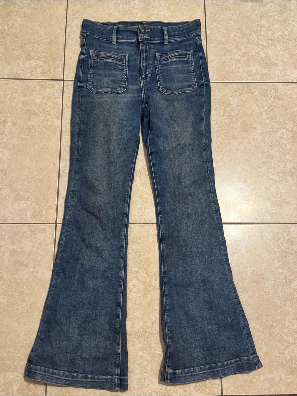 American Eagle Outfitters Deep Blue Bootcut Jeans